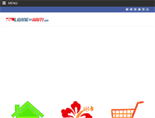 Tablet Screenshot of livinginhaiti.com